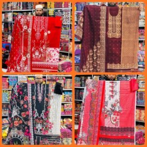 কাশ্মেরী জমজম থ্রিপিস ৪ পিস মাত্র ২১০০ টাকা